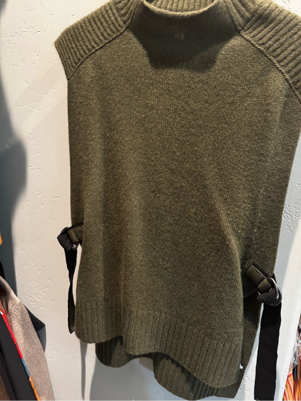 Banana Republic Olive Knit Ribbed Sleeveless Tunic